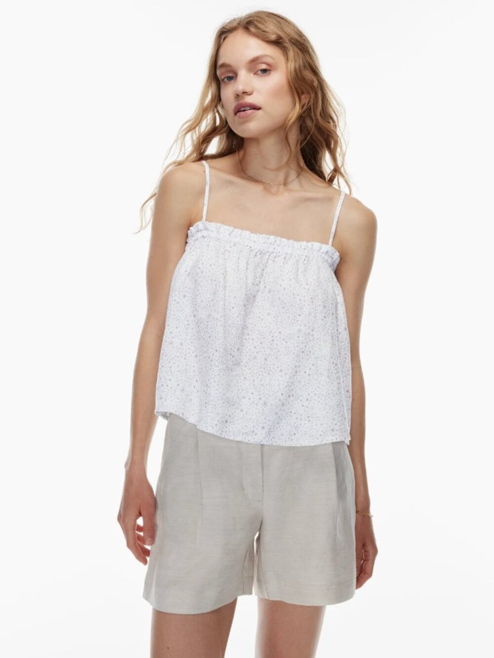 Aritizia Wilfred Linen Camisole Organic linen camisole XL tank top like new - Picture 1 of 16